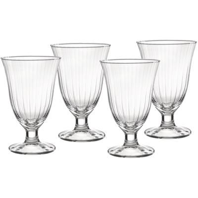 Gläser-Set RITZENHOFF & BREKER "Perpetuo", transparent, B:9cm H:14cm Ø:9cm, Glas, Trinkgefäße, Trinkglas im 4er Set, je 330 ml