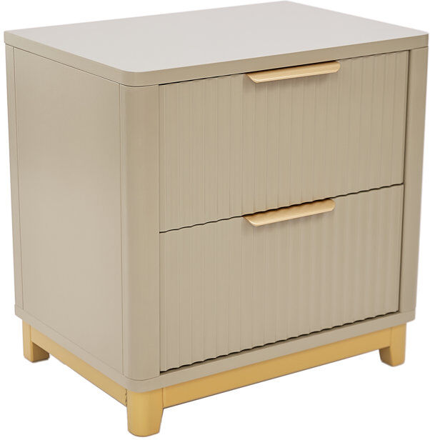 Fairmont Park Devingo 50cm W Bedside Table Clay 50cm H X 50cm W X 35cm D