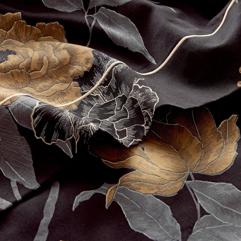 Anne de Solène Drap plat satin noir 240x295 cm Noir 295x0x240cm