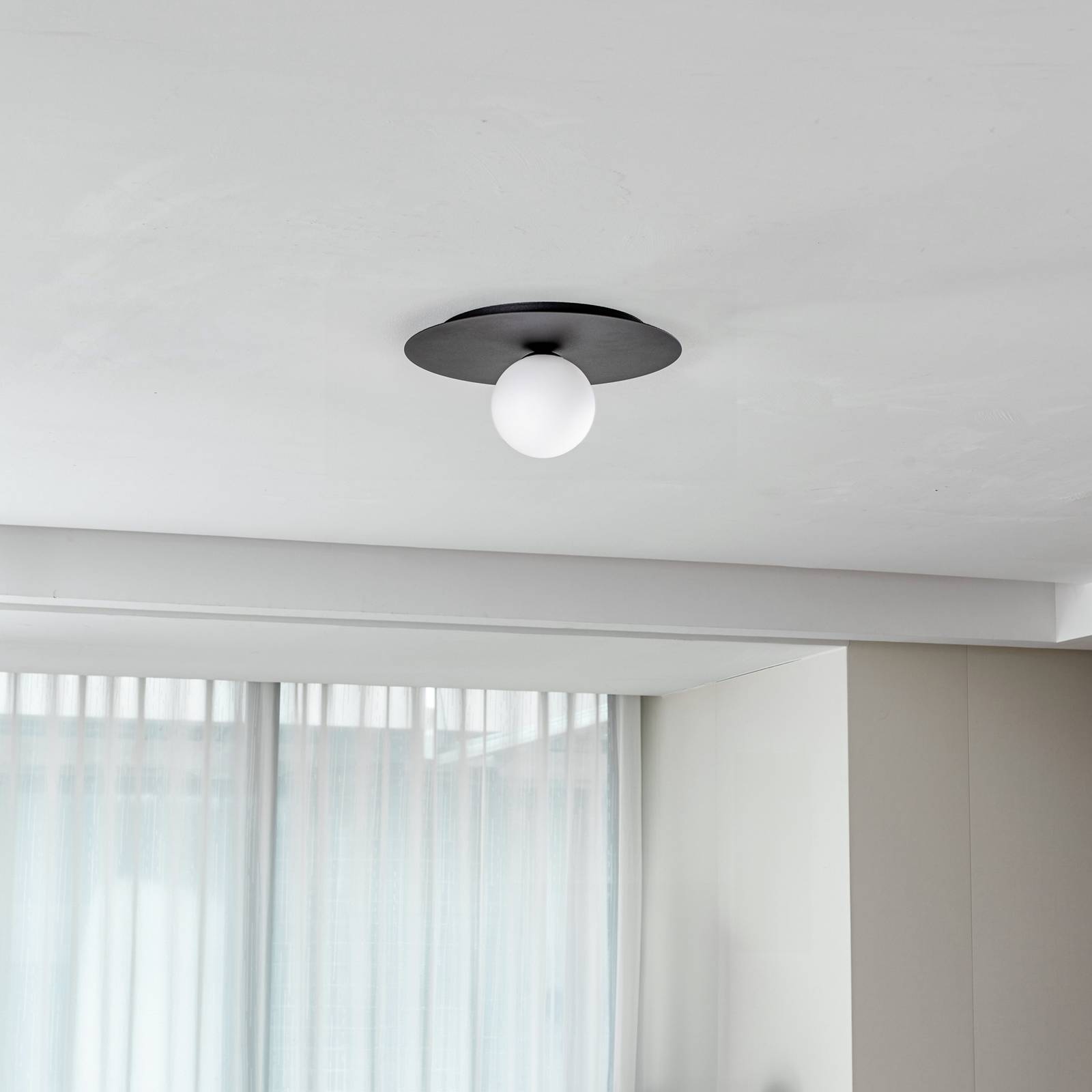 Deckenlampe Solar EMIBIG LIGHTING, dimmbar, schwarz, für Wohn- / Esszimmer, Metall, Modern, Deckenlampe