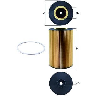 MAHLE Ölfilter ox425d für MAN CHTC AUTO SINOTRUK (CNHTC)