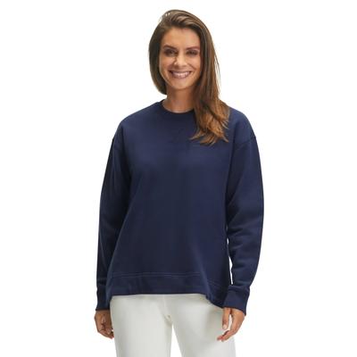 Sweatshirt FALKE "FALKE Sweatshirt", Damen, Gr. L, blau (space blau (6116)), Sweatshirts Sweatshirt