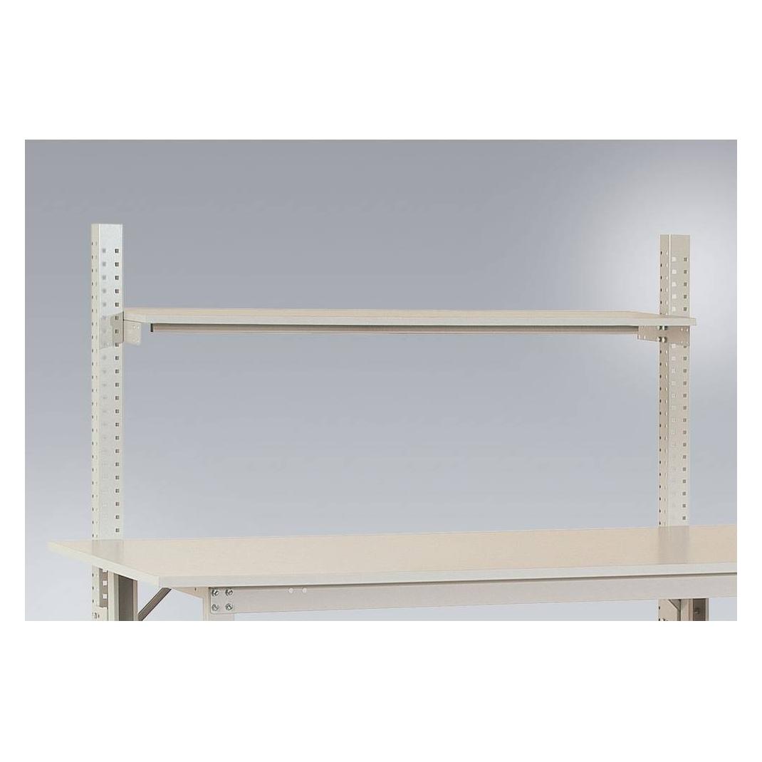 Manuflex AS1283.7035 Ablage Melamin lichtgrau 1750x 500x19mm mit Unterzug (Holz) (AS1283.7035)