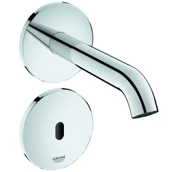 Grohe Essence E Wandarmatur Infrarot-Elektronik für den Waschtisch, Ausladung 182mm, Netzbetrieb, verschiedene Programme, ohne Mischung, 36447000