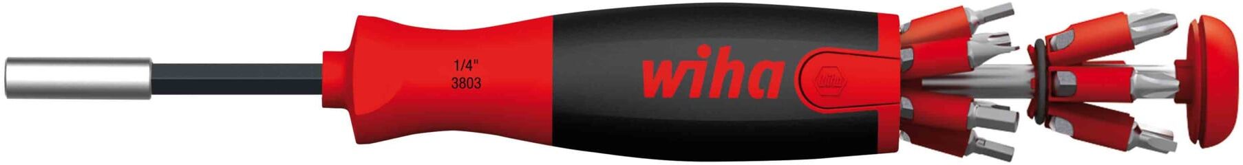 Wiha LiftUp 25 Schraubendreher mit Bit Magazin, magnetisch, 12 Bits, 38605)