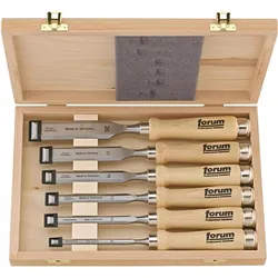 Forum Professional Solutions, Beitel, Stechbeitel-Satz mit Holzheft, Kasten