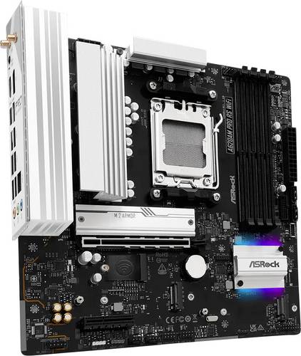 ASRock A620AM Pro RS Mainboard Sockel (PC) AMD AM5 Formfaktor (Details) Micro-ATX Mainboard-Chipsatz AMD A620A