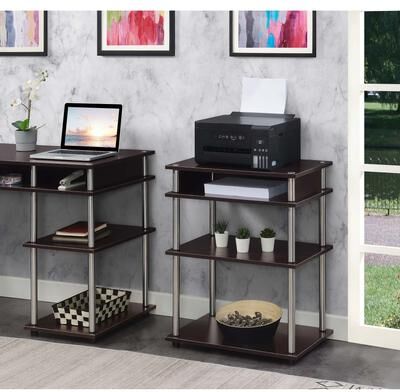 Convenience Concepts Designs2Go No Tools Printer Stand with Shelves
