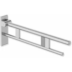 HEWI Stützklappgriff Duo, System 900, Edelstahl, schliff, Ausladung 700 mm