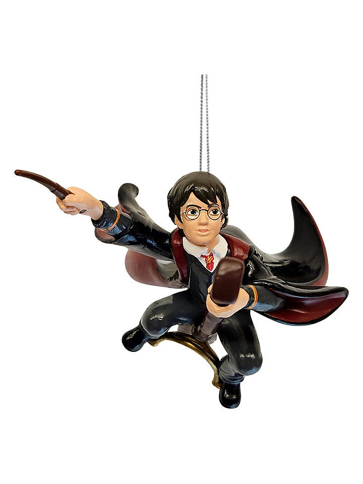 Christmas Inspirations Christbaumornament "Harry Potter On Broomstick" in Schwarz/ Braun - (H)7 cm - onesize