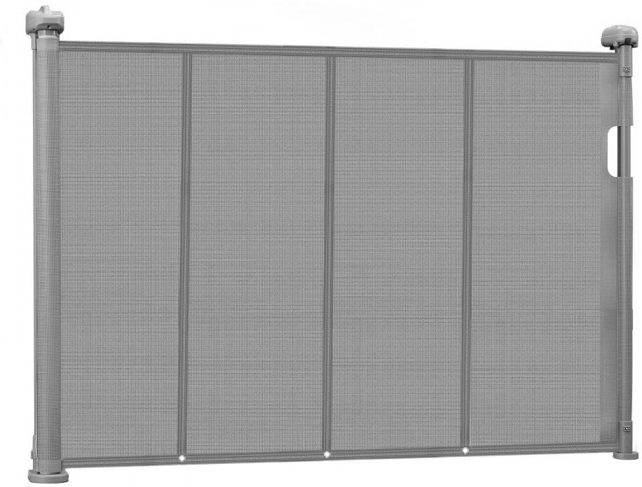 VEVOR Plastic Pressure Mounted Pet Gate Black 139.7cm W