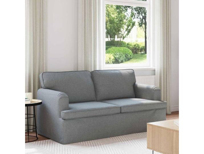 Canapé - VIDAXL - Vidaxl - 140 cm - Gris clair - Tissu & structure métal
