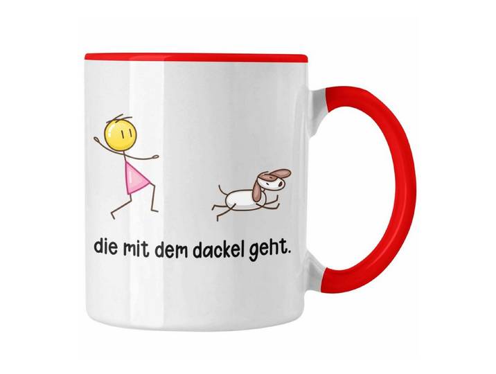 Trendation Tasse Die Mit Dem Dackel Geht Tasse Geschenk Dackel Mama Besitzerin