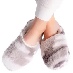 PJ Salvage Cozy Slipper Weiß Muster Medium Damen