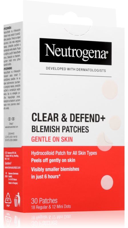 Neutrogena Clear & Defend+ patches for problem skin for sensitive skin 30 pc