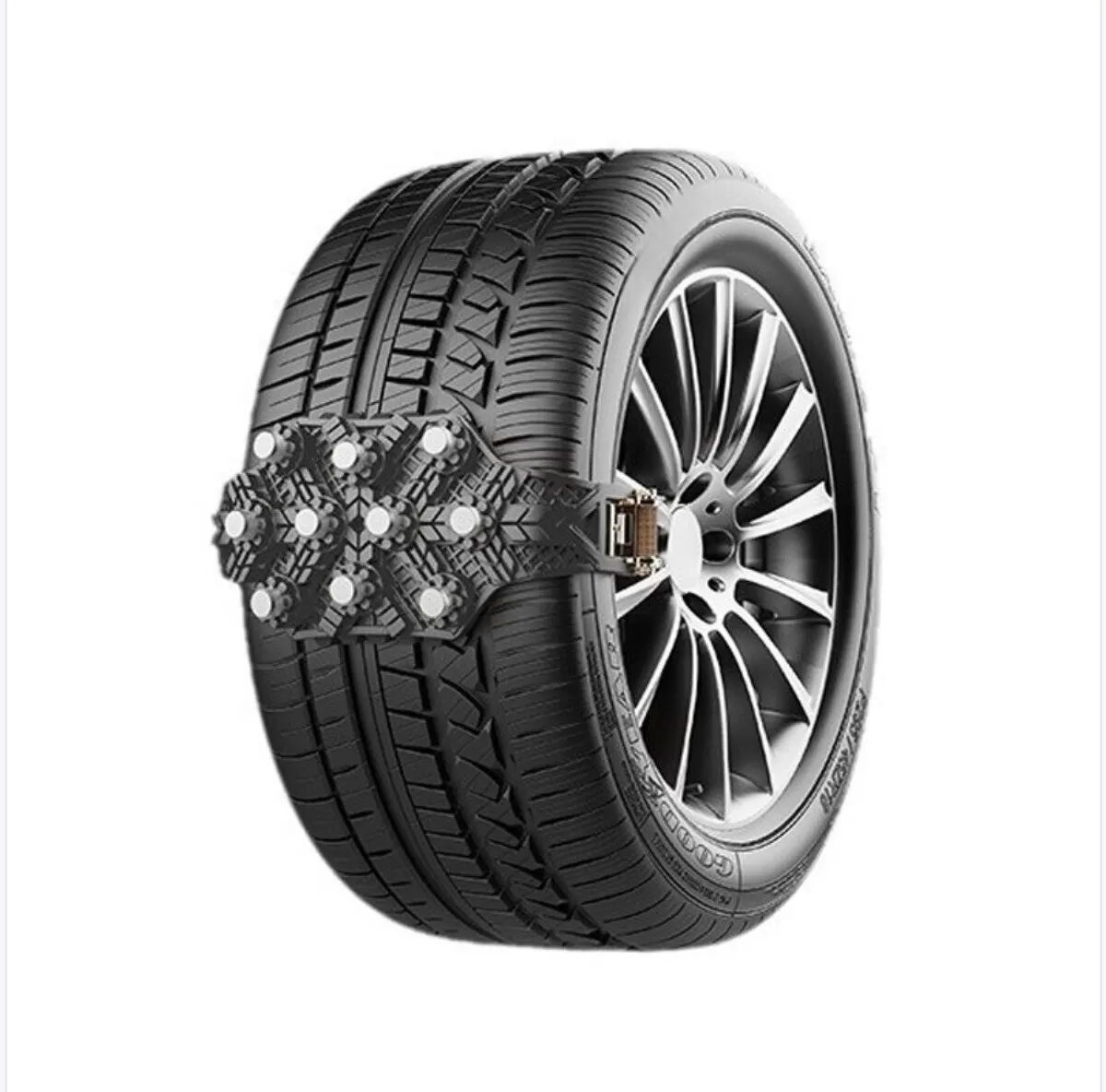 INF Universelle TPU & Metall Auto Schneeketten für PKWs und SUVs Schwarz