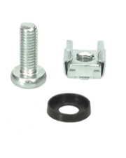 EFB Elektronik Käfigmuttern-Set 50 x M6 komplett bestehend aus jeweils Stahl Schwarz Grau 50er (691100HQ)