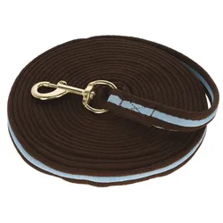 Covalliero Longierleine Softlonge braun/hellblau