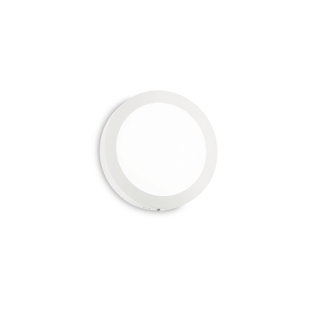 IdealLux Moderne ronde LED wandlamp, wit, 13,5W, 3000K, Diameter: 17 cm