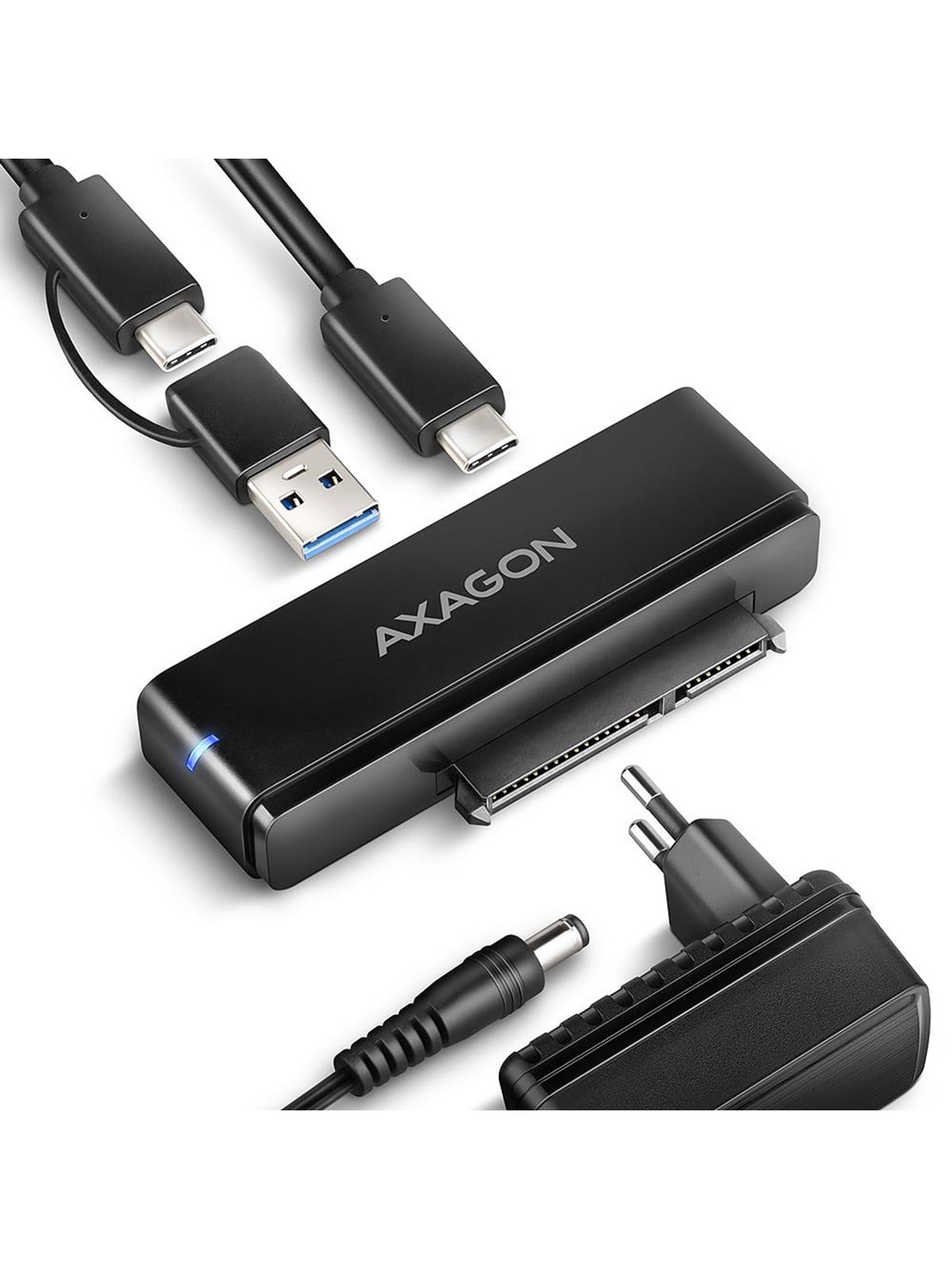 AXAGON Fast Port X USB-C 10 Gbps Adapter für 2.5" / 3.5" SATA HDD/SSD