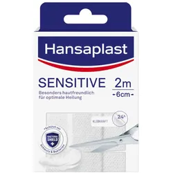 Hansaplast SENSITIVE 2m x 6cm 1 St Pflaster