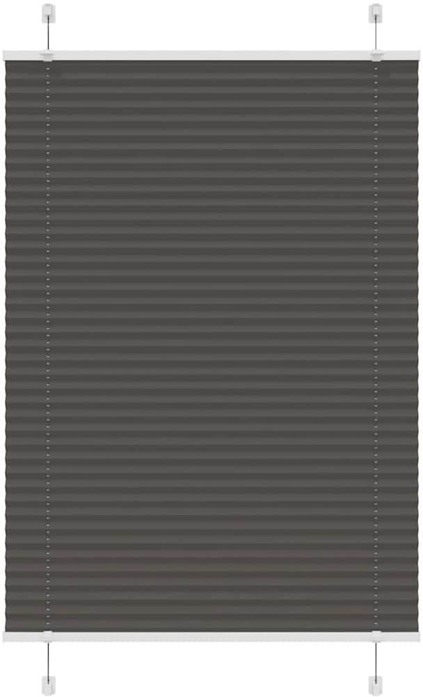 vidaXL Store plissé noir 90x150 cm largeur du tissu 89,4 cm polyester