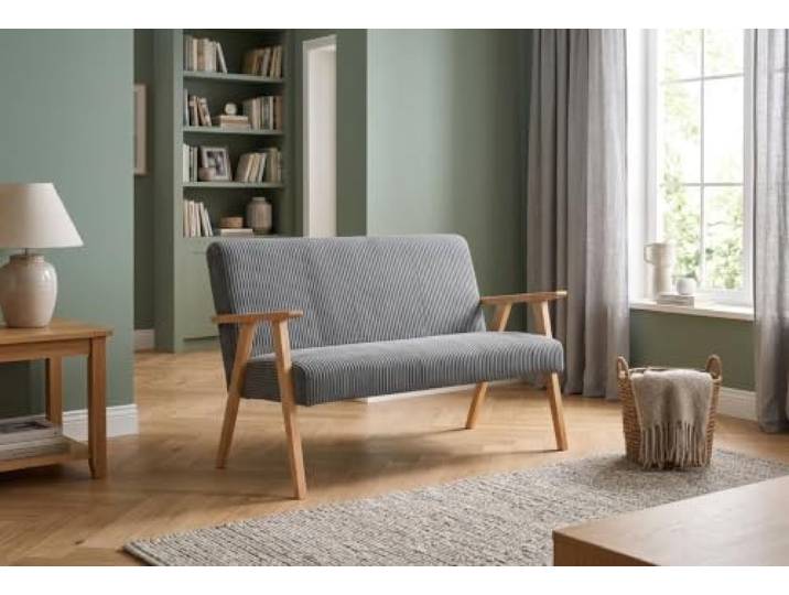 Family Meble Sofa Soler Apollo, 2-Sitzer – Grau – 90