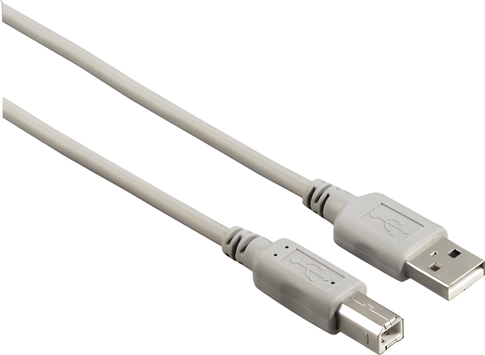 Hama USB 2.0 Kabel USB A naar USB B, 5 meter, grijs