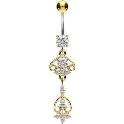 Titan Bananabell mit 925er Silber-Design ORIENTALISCHES DESIGN