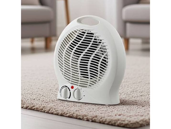 Heizlüfter mit Thermostat, weiss, 2000W, 2 Heizstufen & Kaltluft