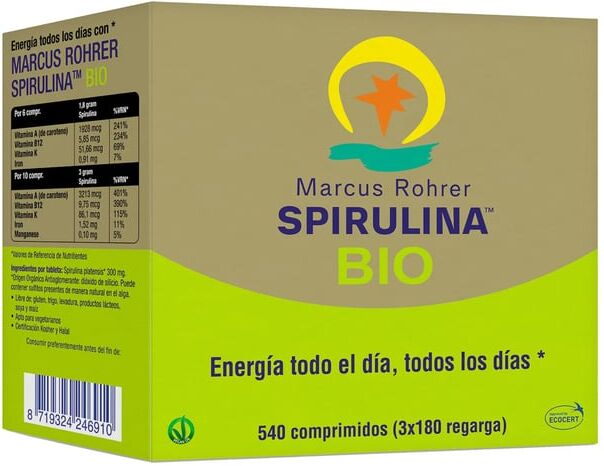 Marcus Rorher Espirulina Bio 540 Tabs