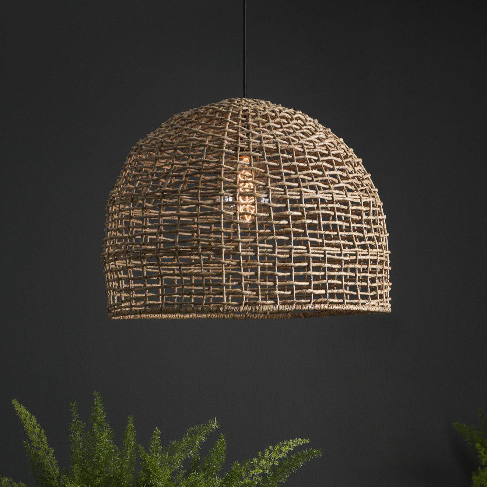 PR Home Wooden Pendant Light Cebu, dimmable, Light wood, Living / Dining Room, Wood, Country House / Rustic, Ceiling Light