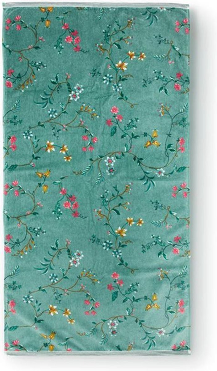Pip Studio Les Fleurs Badhanddoek Groen 70 x 140 cm
