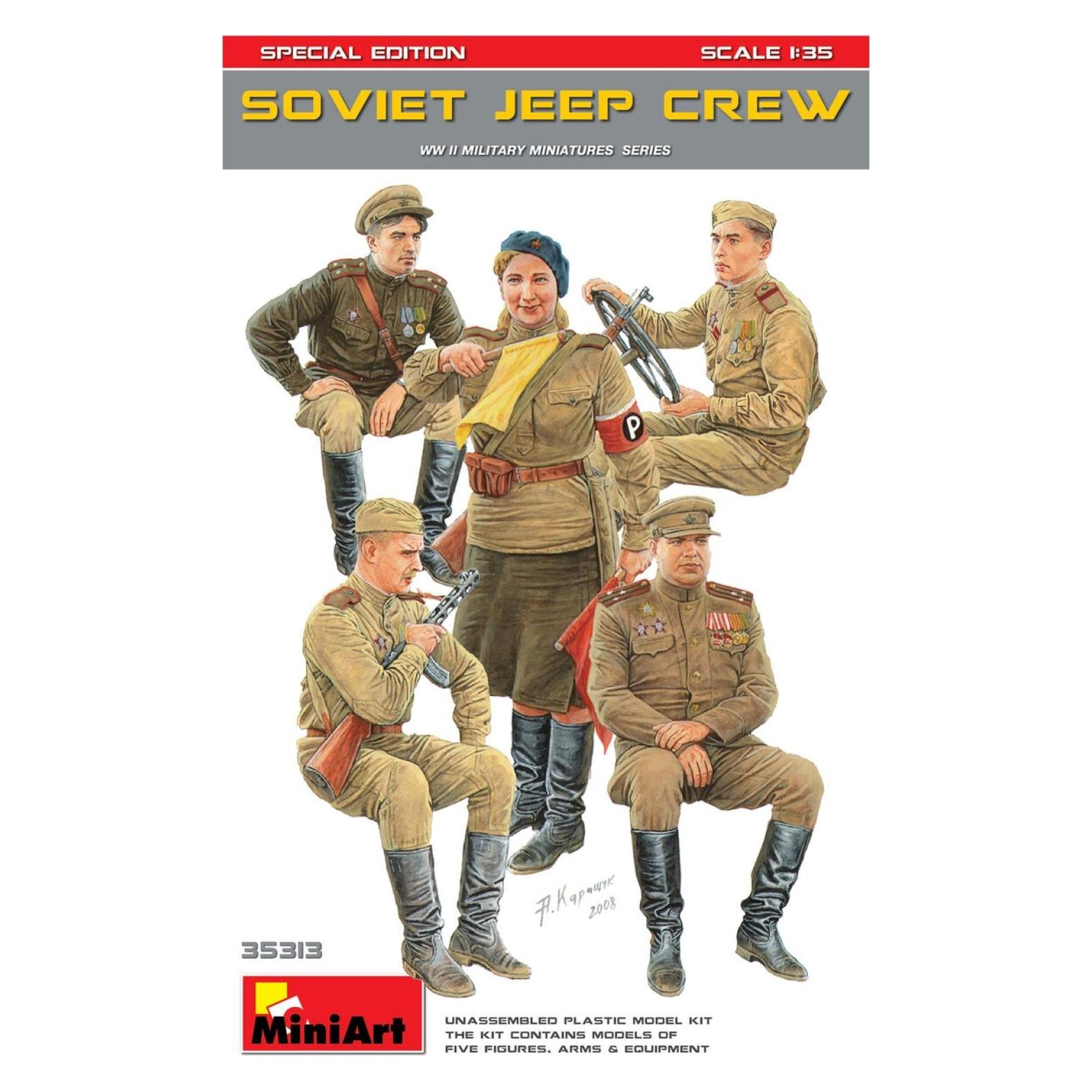 Mini art Soviet Jeep Crew. Special Edition (35049 (35313)