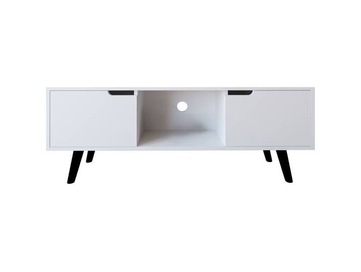 TV-Möbel Georis Weiss Holzwerkstoff B 139.7 cm