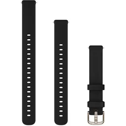 Garmin watch strap Lily 2 Silicone Band, black (14 mm, Silicone, Silikon), Uhrenarmband, Schwarz, Gold