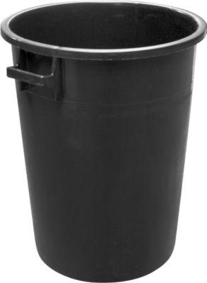 Tonne, aus HDPE, stapelbar 100 Liter, schwarz