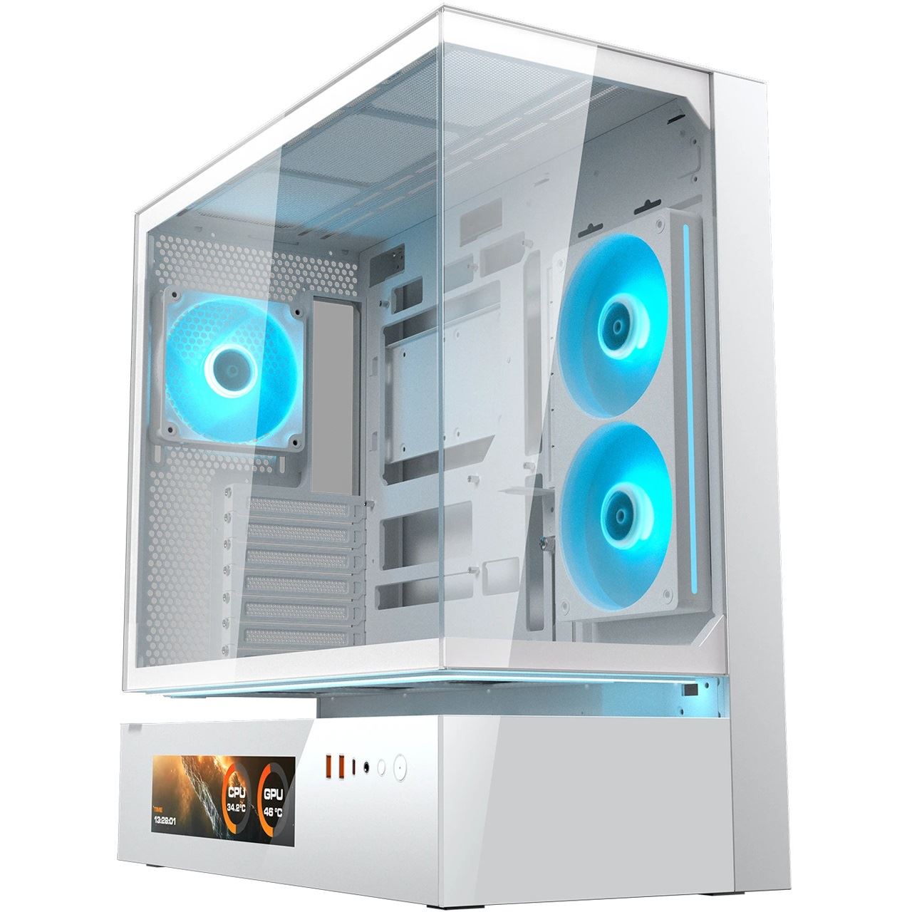 Cougar CFV235 Vision Midi Tower ohne Netzteil weiss