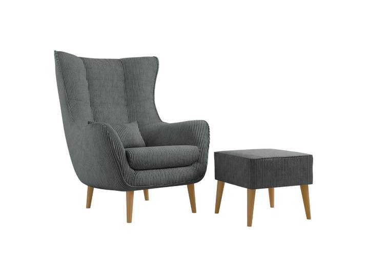 SESSEL Estjano Cord mit Fußbank