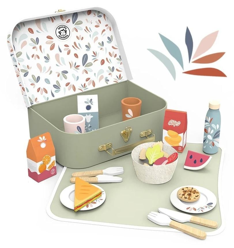 Speedy Monkey Kleurige picknickset