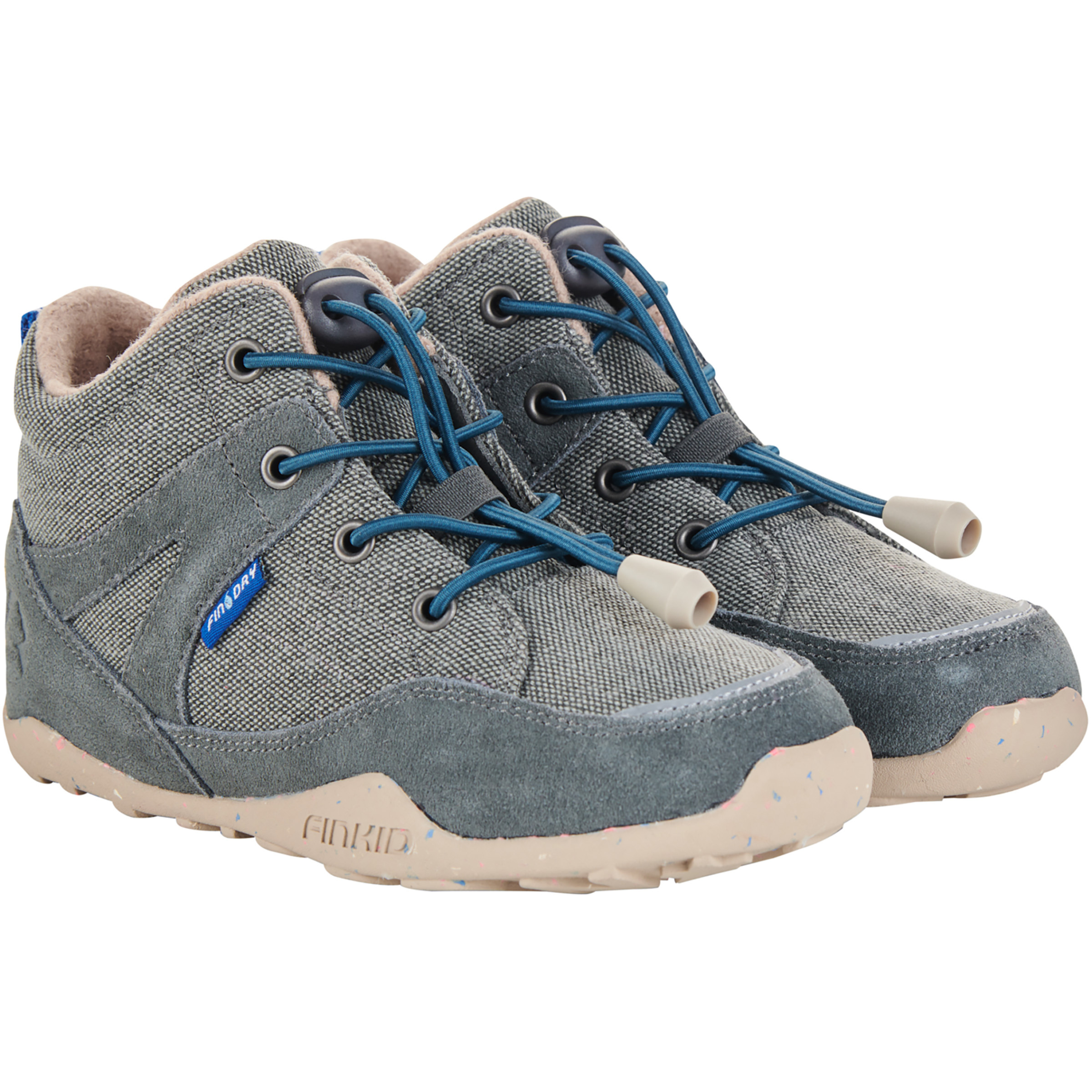Finkid Nilkka Kinder Barfußschuhe grau Größe 27 Lifestyle