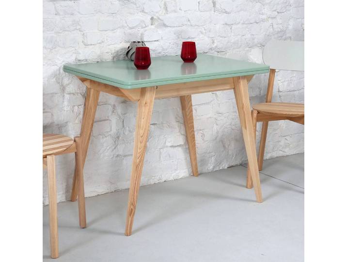 Esstisch Moniz 90 x 76 x 65cm Grün/Mintgrau