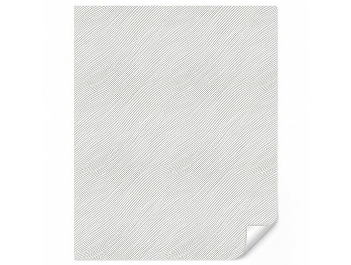 OnlyWow Tapete - Wellen - Rippen - Weiß - 240x280 cm, Papier, Rechteckig, 240x280 cm, Tapeten & Wandverkleidungen, Vliestapeten