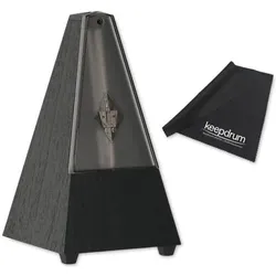 Wittner Metronom 806k mechanisch Schwarz mit Tuch (Metronom), Zubehör Instrumente, Schwarz