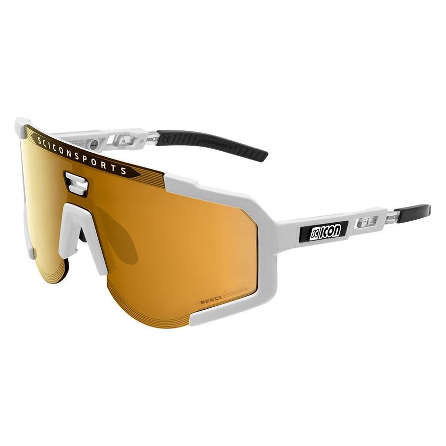 Scicon Aeroscope cykelbriller white gloss/multimirror bronze (White Gloss, Multimirror Bronze) (EY390708)