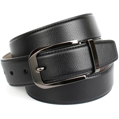 Ledergürtel ANTHONI CROWN, Herren, Gr. 110, schwarz, Leder, unifarben, Gürtel Ledergürtel, mit leichter Struktur