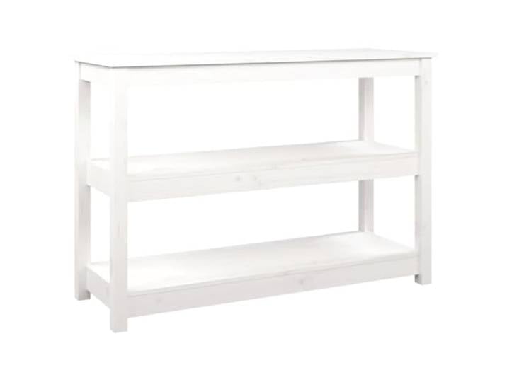 vidaXL Konsolentisch Weiß 110x40x74 cm Massivholz Kiefer