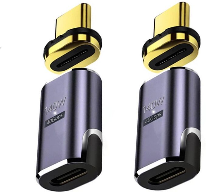INF Magnetischer USB-C-Adapter 140 W mit PD3.1, 40 Gbit/s Datenübertragung und 8K bei 60 Hz