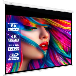 ESMART Beamer-Leinwand Professional MIROLO, 120 Zoll, 244 x 183 cm, Format 4:3, Rolloleinwand