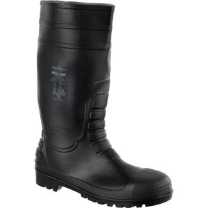 Portwest Gummistiefel Sicherheitsgummistiefel, S5 SR, Halbschaft, PVC/Nitril, schwarz, Größe 49